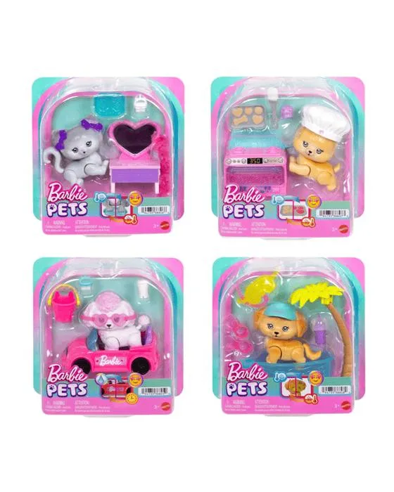 Barbie Ensemble de animaux de compagnie de l'équipe de rêve - Assortiment