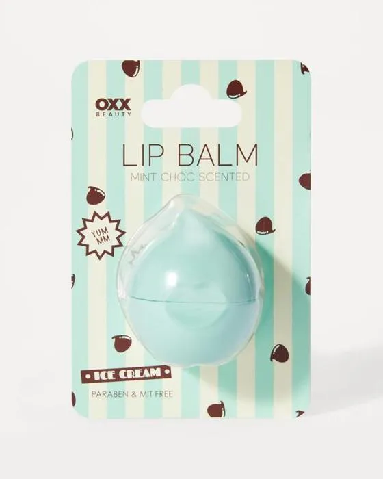 Baume à lèvres à la crème glacée de beauté OXX - Menthe Choc parfumée