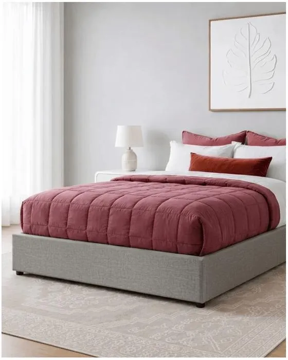 Lit Queen Zora Gas Lift Bed Base - Gris