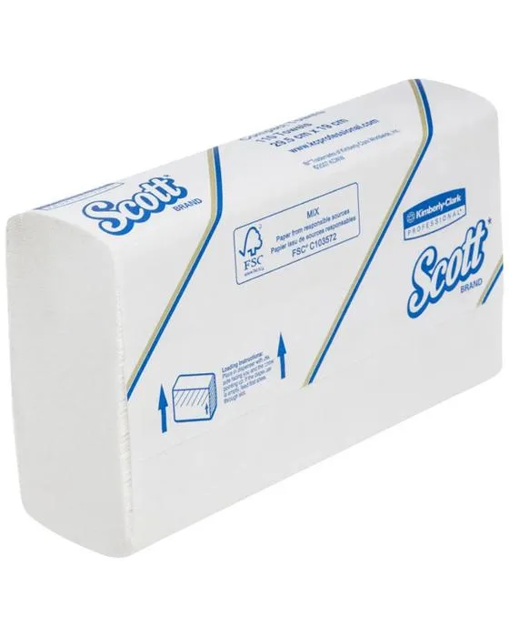 Scott Compact Serviettes à main en papier plié 110 feuilles