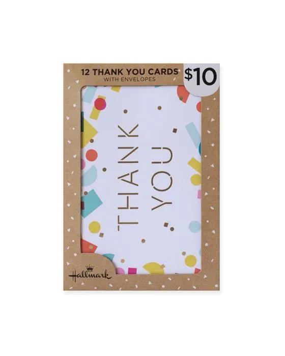 12 cartes de marque de commerce - Couleurs et formes