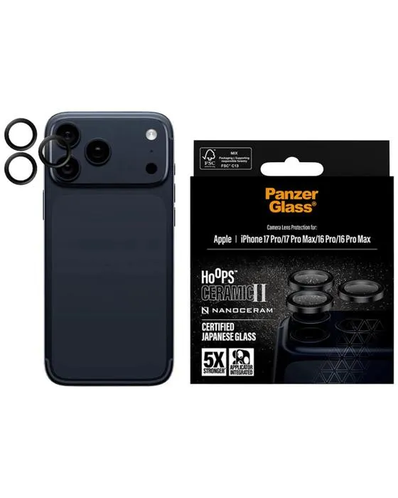 PanzerGlass Hoops caméra protège-objectif iPhone 17 Pro céramique