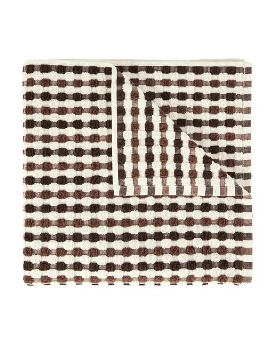 Serviette de bain en coton popcorn - Chocolat