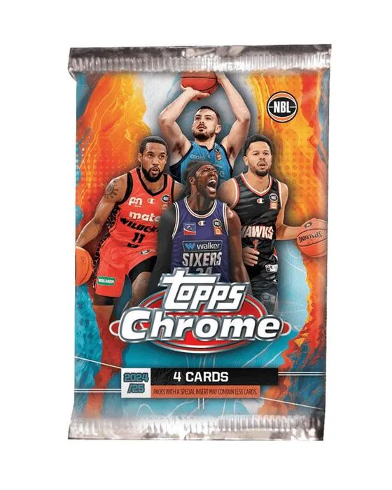 Topps Chrome NBL 2024-2025 Panier de la carte de commerce Hobby Pack