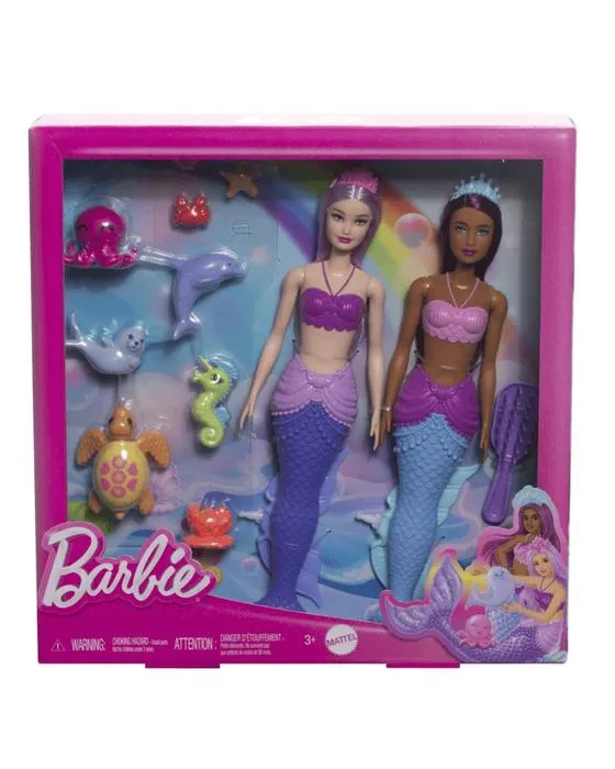 2 Pack Barbie Poupées de sirène
