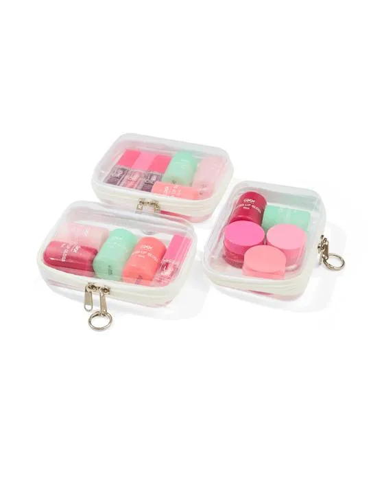 3 pièces petits cubes d'emballage transparent