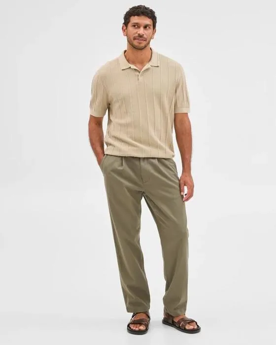 Cible Homme Australien coton plissé Pantalons de chino texturés
