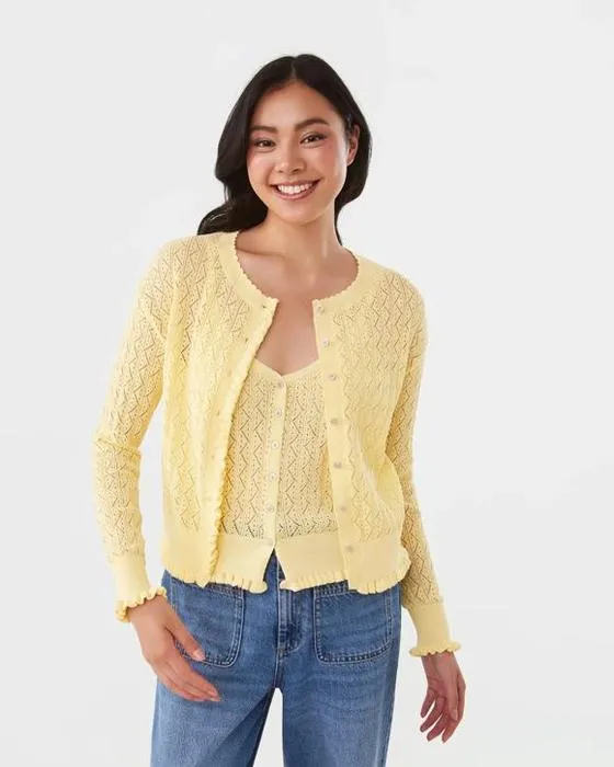Pointelle Cardigan