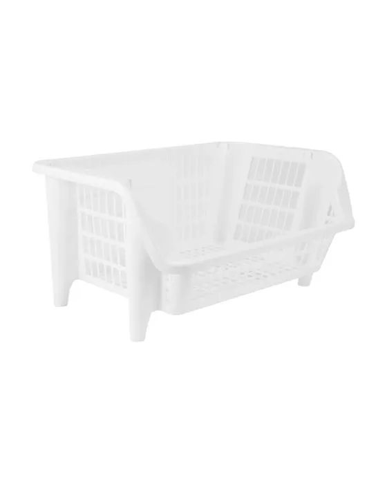 Panier empilable - Blanc