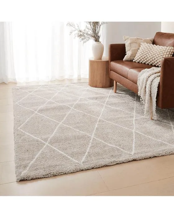 Trellis Rug - Naturel, Grand - 235cm x 160cm