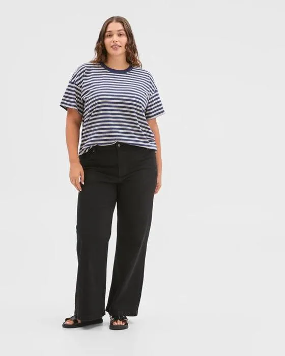 Courbe cible plus taille denim large jambe pleine longueur Jeans
