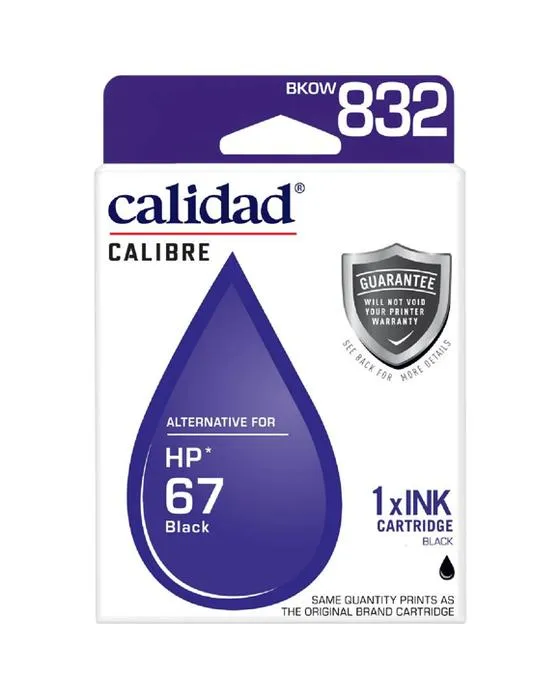 Calidad Calibre HP 67 Encre noire
