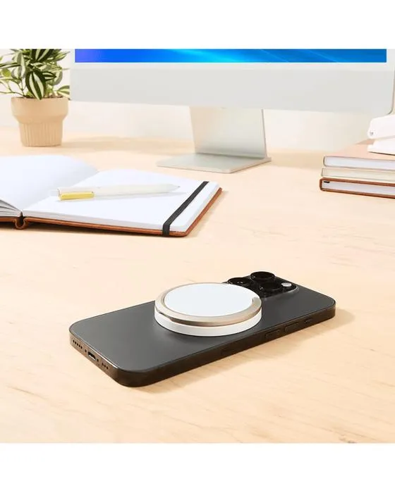 Pad de recharge sans fil avec support - Blanc