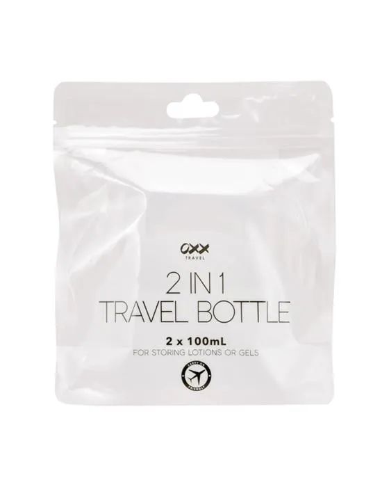 OXX Voyage 2 Pack 2 en 1 Bouteilles de voyage