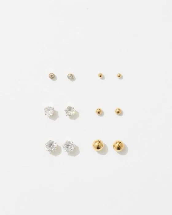 Cible Étanche 6 Pack Cubic Zirconia Boucles d'oreilles Ctube