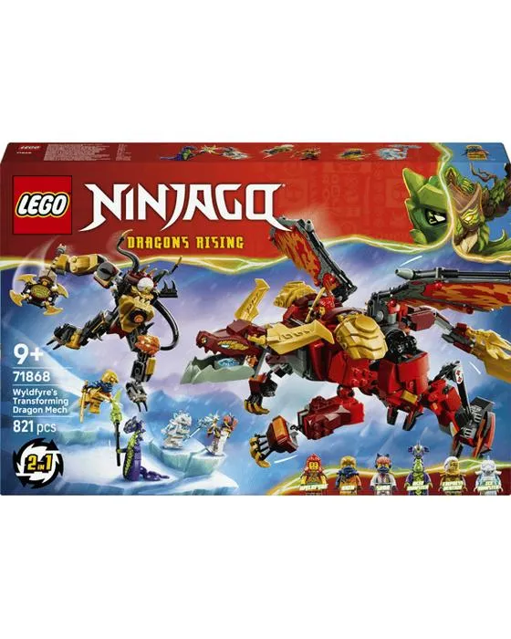Le Dragon Mech transformé de LEGO Ninjago Wyldfyre 71868