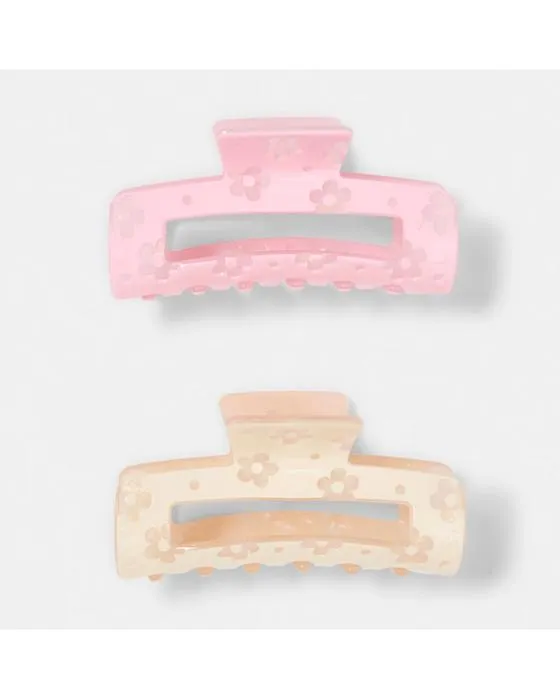 2 Pack Rectangle Flower Claw Cloches