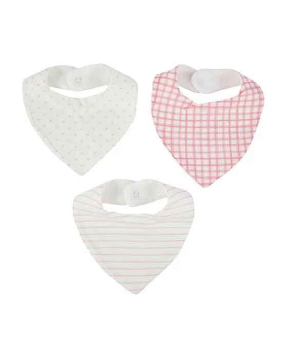 3 Pack Bandana Bibs - Coeurs