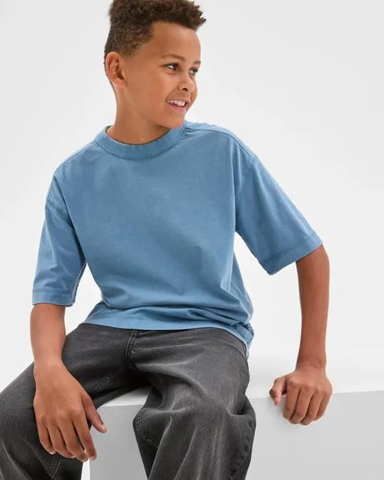 Cible Enfants Australien coton surdimensionné T-shirt lavé